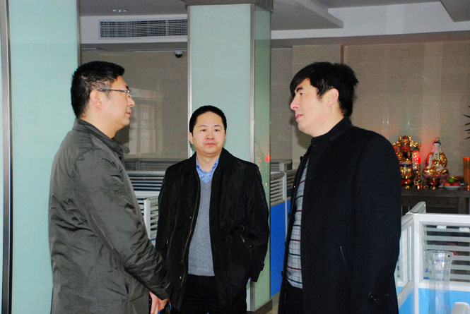 鹽城市經(jīng)信委、軟件園領(lǐng)導(dǎo)蒞臨鹽城思科檢查指導(dǎo)工作會議報道